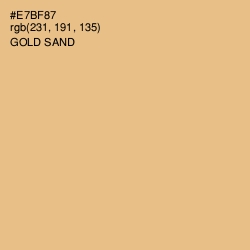 #E7BF87 - Gold Sand Color Image